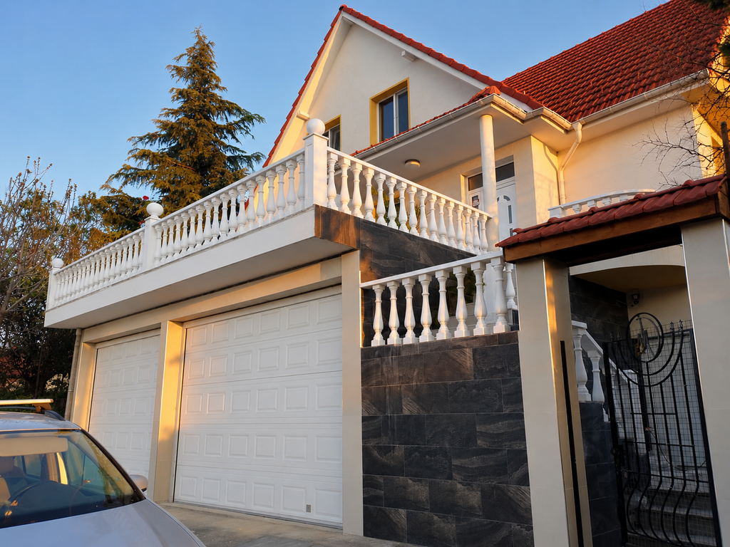Комплект бетонова балюстрада с декоративна римска саксия / Concrete Balustrade Set
