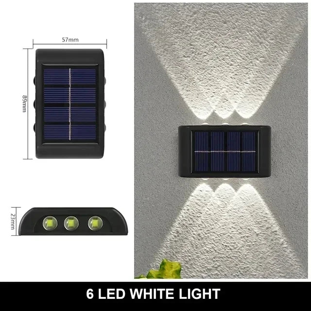 Соларна LED лампа за двор, стена и пътеки / Solar LED Wall Light