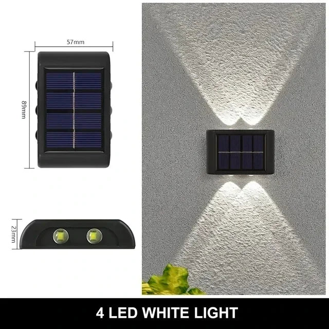 Соларна LED лампа за двор, стена и пътеки / Solar LED Wall Light