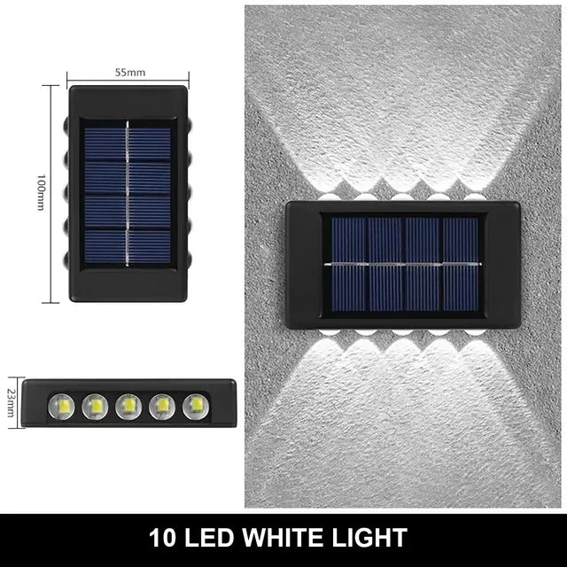 Соларна LED лампа за двор, стена и пътеки / Solar LED Wall Light