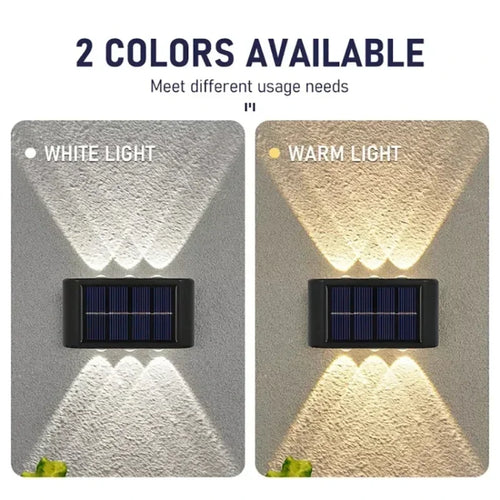 Соларна LED лампа за двор, стена и пътеки / Solar LED Wall Light