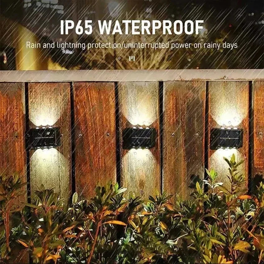 Соларна LED лампа за двор, стена и пътеки / Solar LED Wall Light